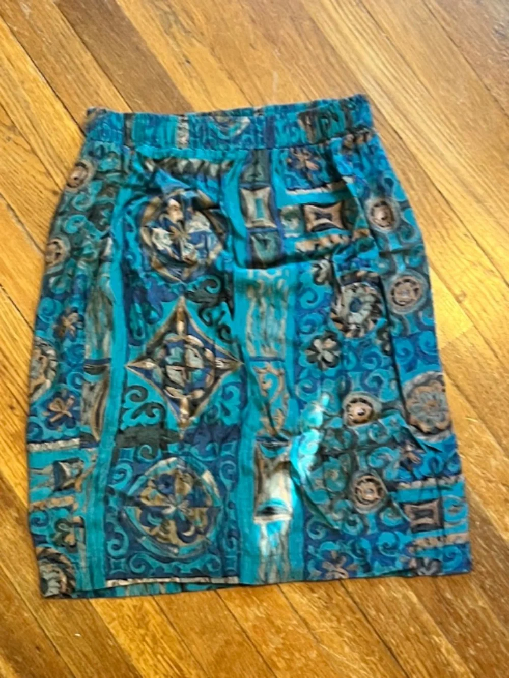 Vintage Paisley Wrap Skirt Karen Kane Sz Medium
